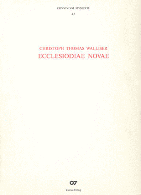 Ecclesiodiae novae (CONVIVIVM MVSICVM, Bande 4.1, 4.2 und 4.3)