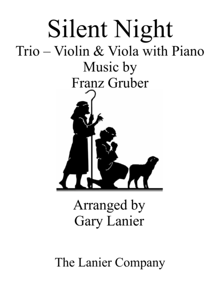 Gary Lanier: SILENT NIGHT (Trio – Violin, Viola & Piano with Score & Parts) image number null