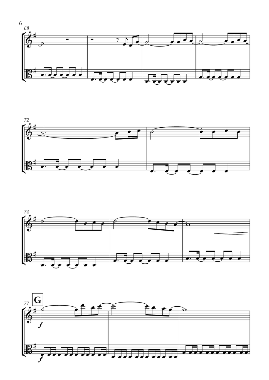 A Sky Full Of Stars A Sky Full Of Stars String Duet scores gallery preview page 6