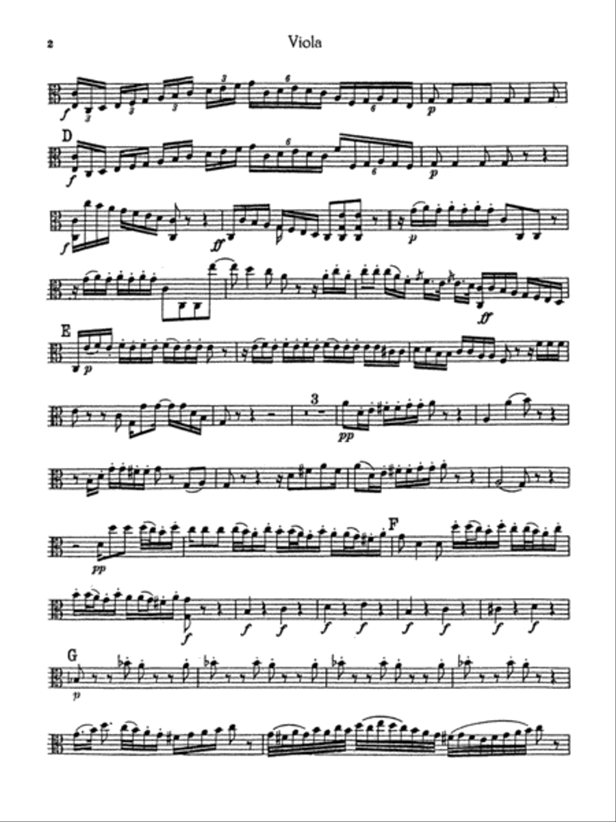 Boccherini: Second Quintet in C Major, for Two Violins, Viola, Cello and Guitar Viola scores gallery preview page 4