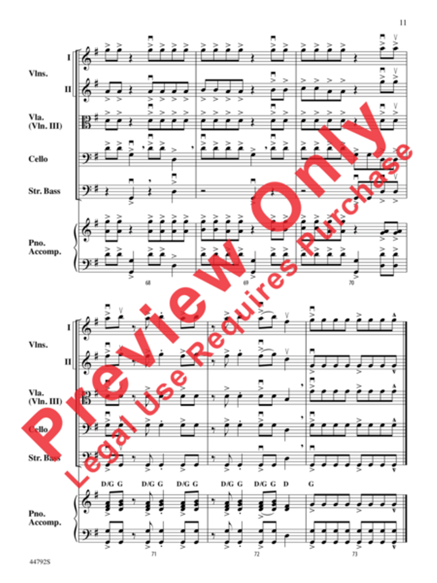 Wind Dancer String Orchestra scores gallery preview page 12