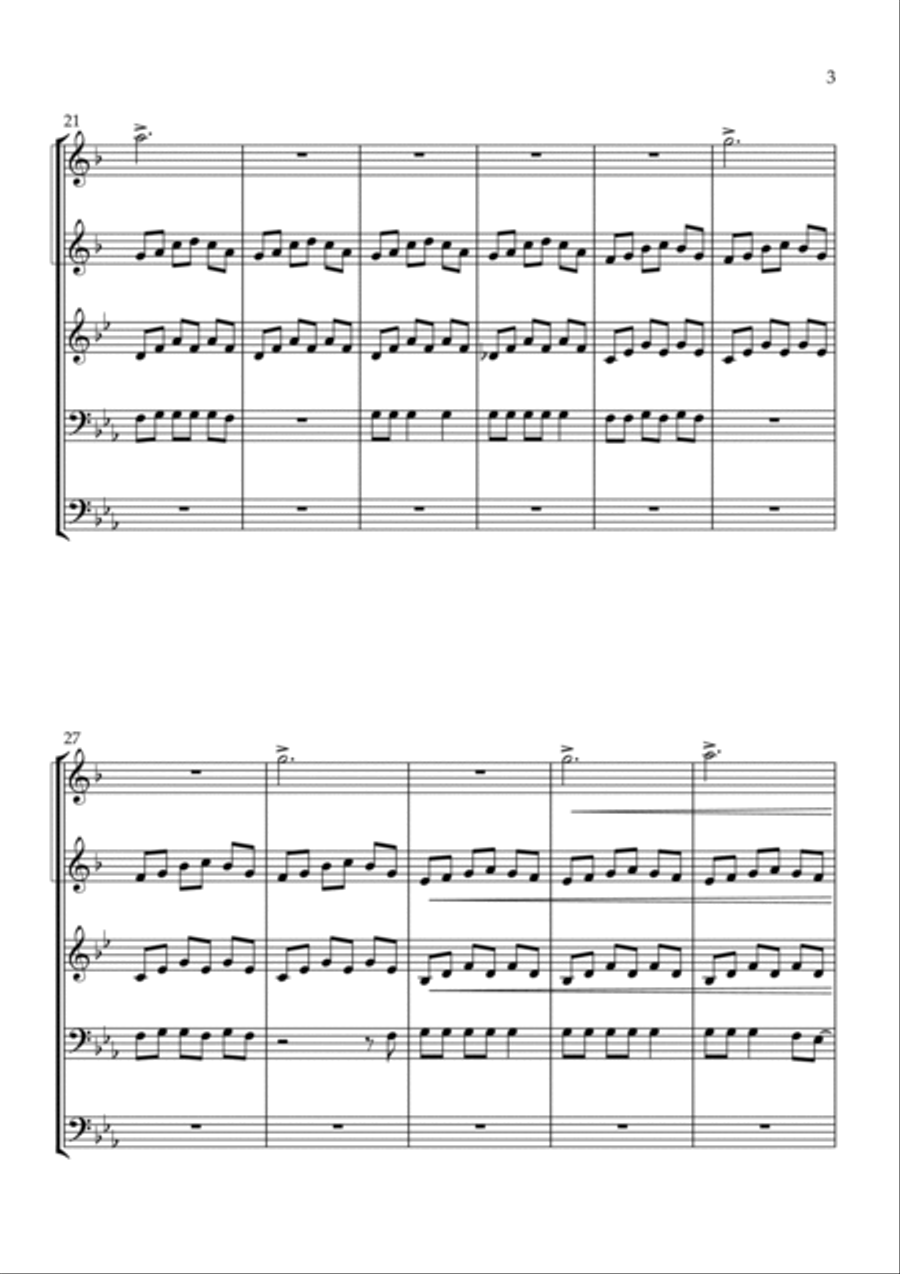 Golden Hour Brass Quintet scores gallery preview page 3