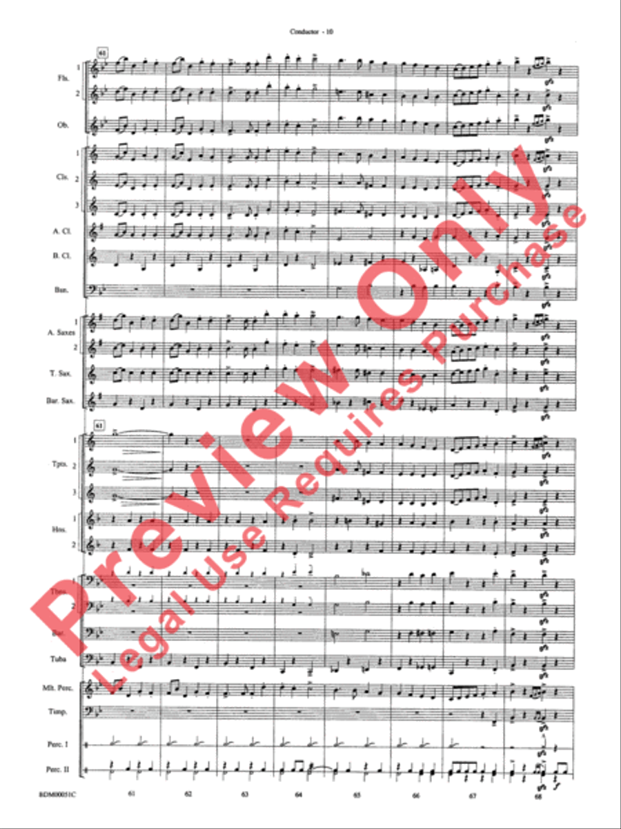 Parade of the Wooden Soldiers Concert Band scores gallery preview page 12