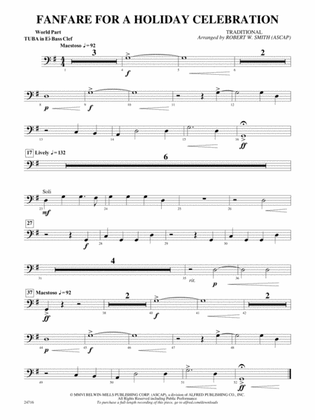 Fanfare for a Holiday Celebration: (wp) E-flat Tuba B.C.
