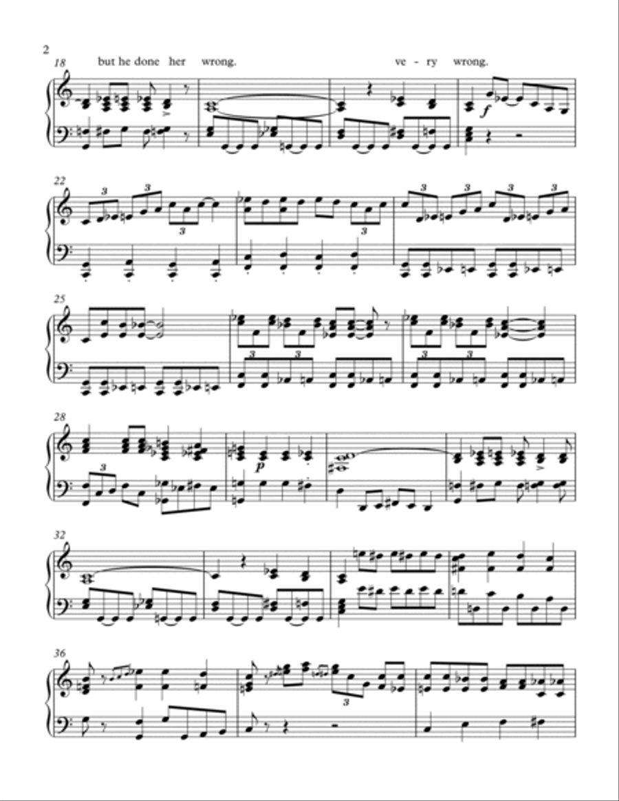 Frankie and Johnny Piano Solo scores gallery preview page 2
