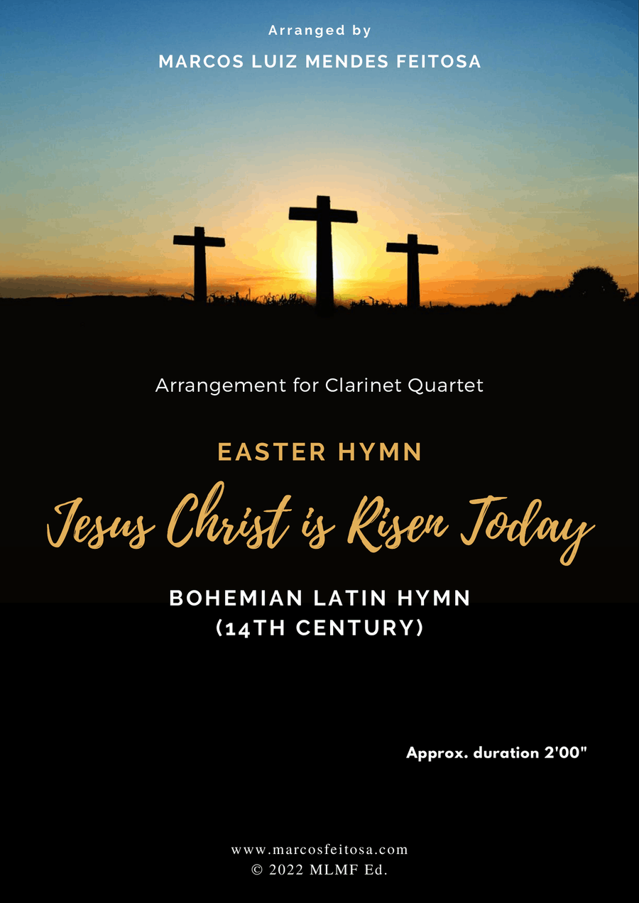Easter Hymn (Jesus Christ is Risen Today) - Clarinet Quartet Clarinet Quartet scores gallery preview page 1