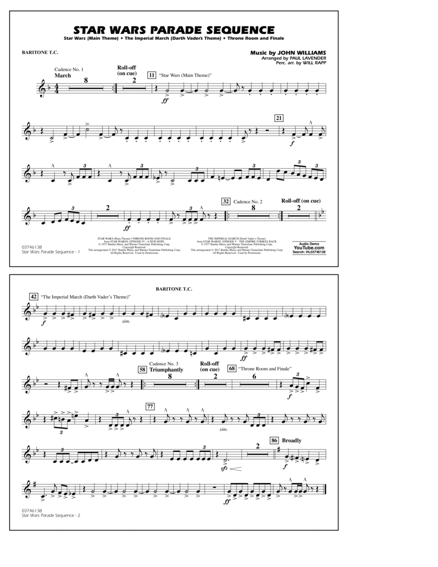 Star Wars Parade Sequence - Baritone T.C.