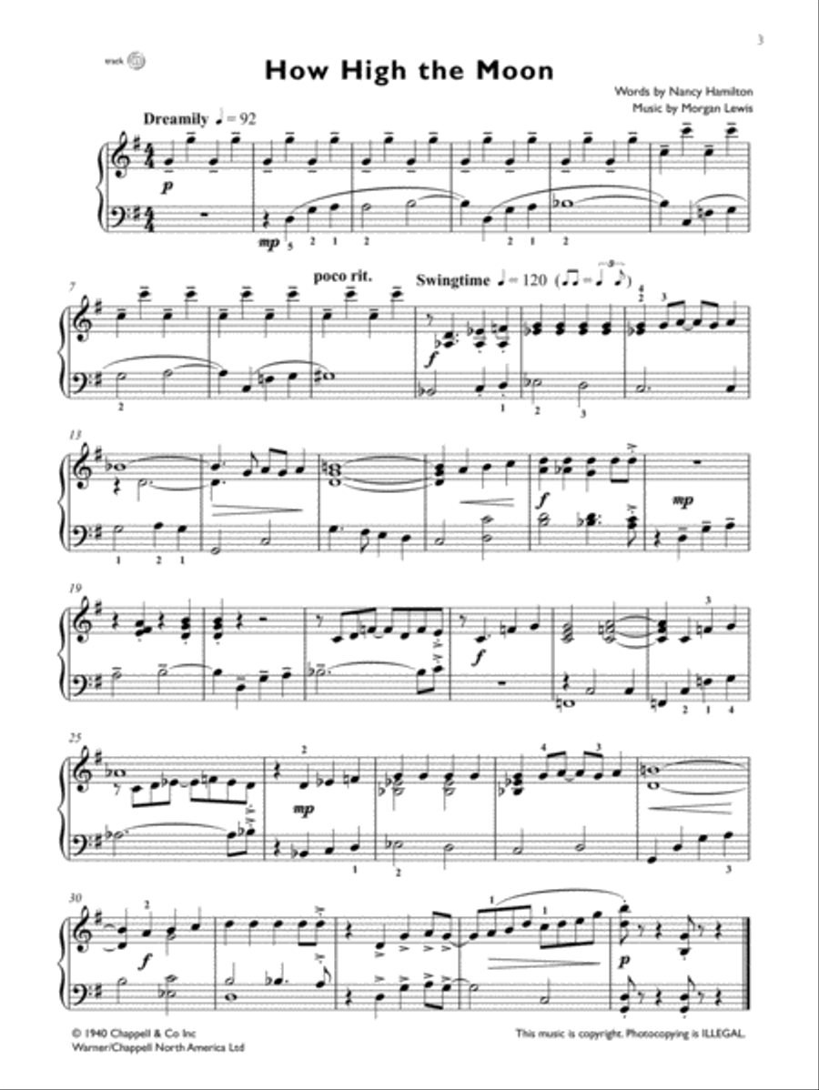 Jazzin' About Standards -- Favorite Jazz Standards for Piano / Keyboard Piano Solo scores gallery preview page 4