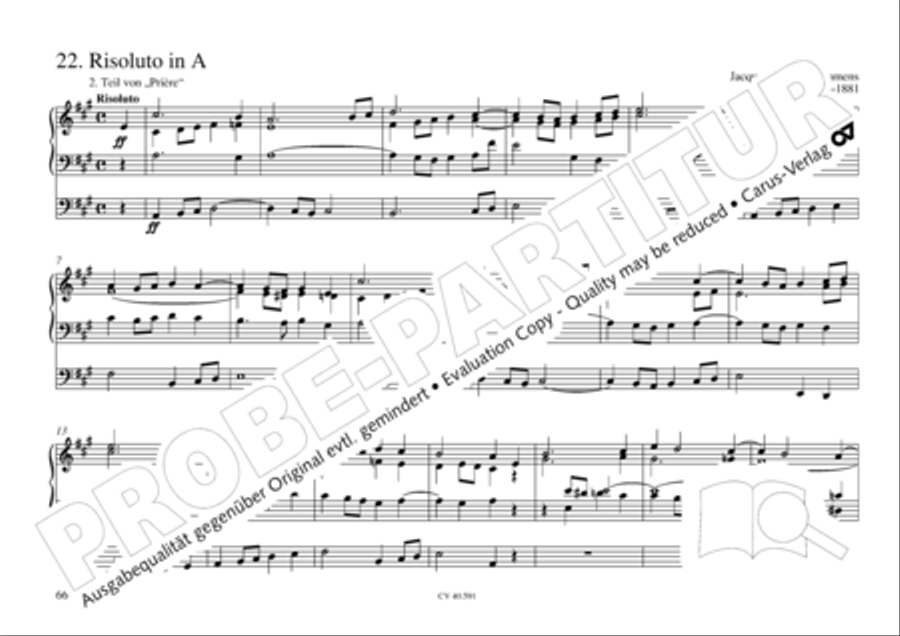 Free Organ Music from the Romantic Period, Vol. III (Freie Orgelmusik der Romantik, Band III) Organ scores gallery preview page 67