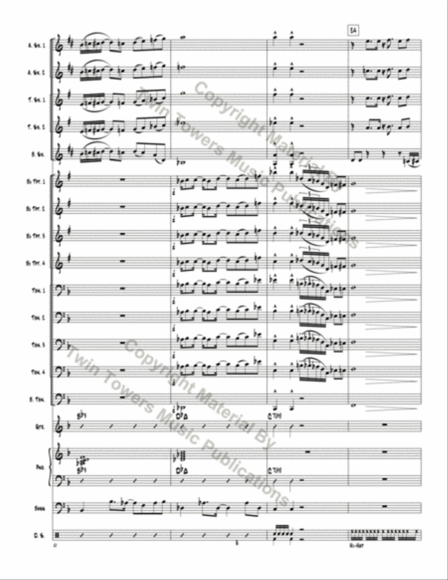 Don't Mess Around Don't Mess Around Jazz Ensemble scores gallery preview page 9