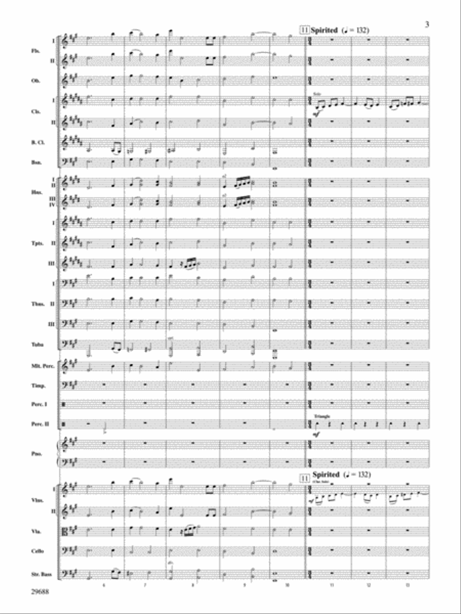 We Wish You a Merry Christmas Full Orchestra scores gallery preview page 3