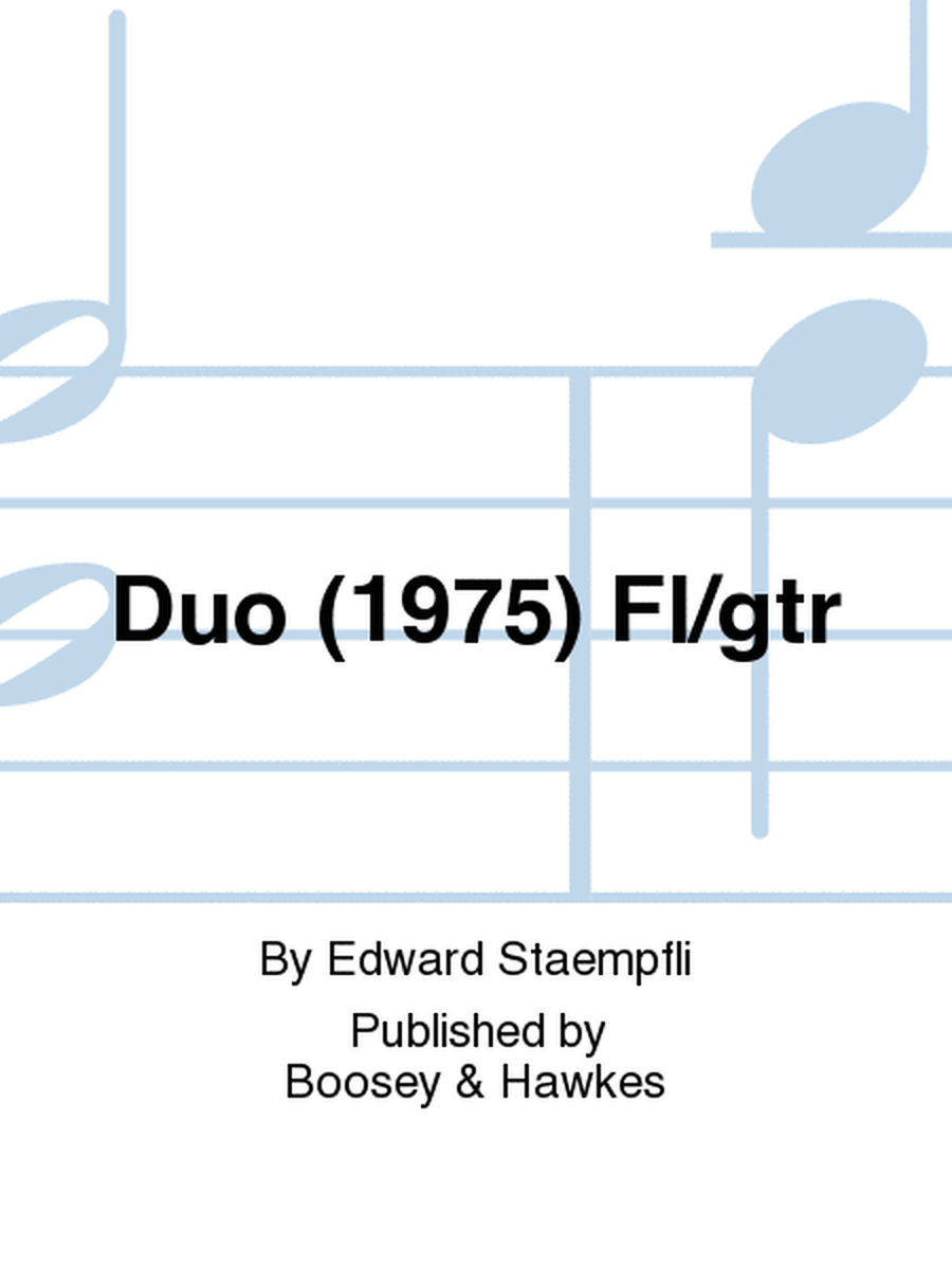 Duo (1975) Fl/gtr