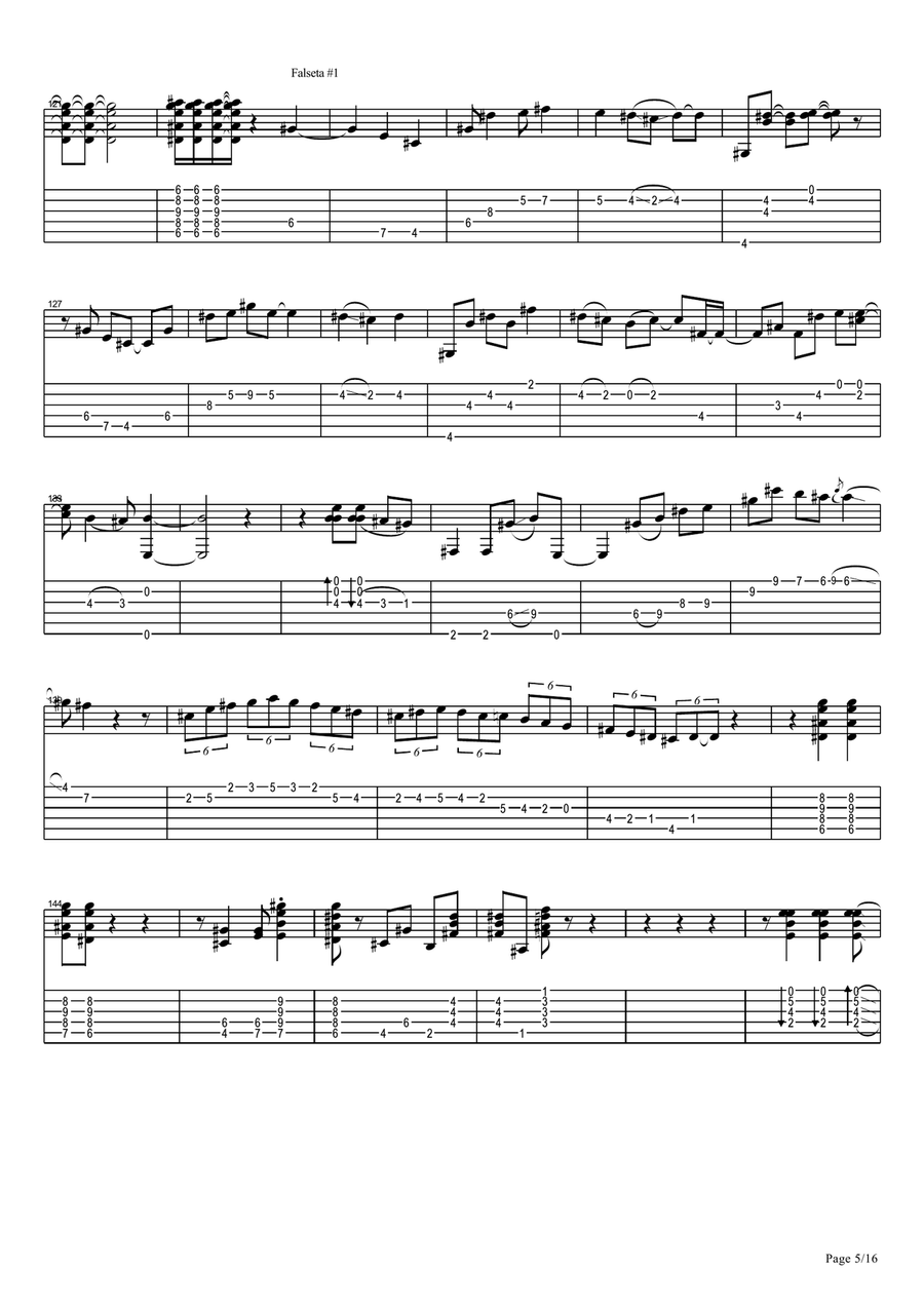 Vicente Amigo - Ciudad De Las Ideas - 8 - Ciudad De Las Ideas Acoustic Guitar scores gallery preview page 5