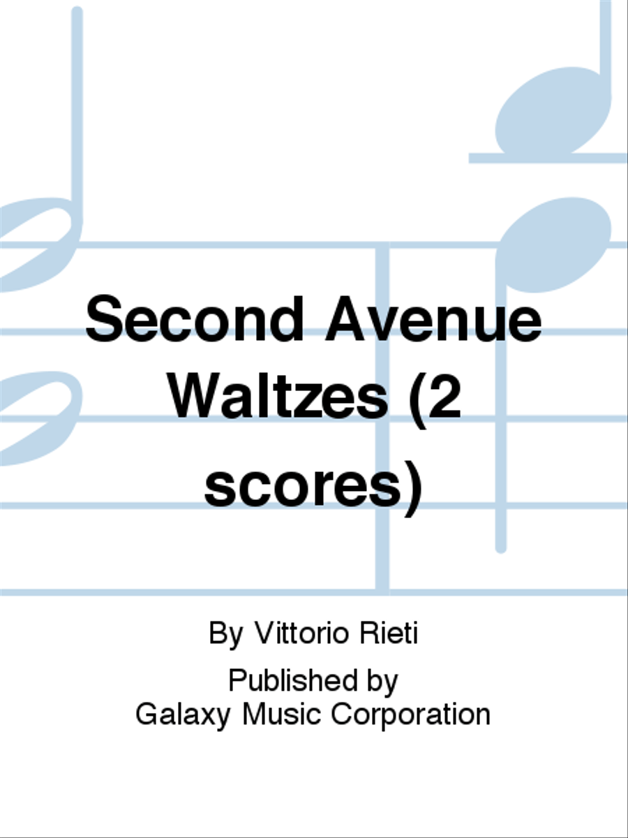 Second Avenue Waltzes (For 2 Pianos)