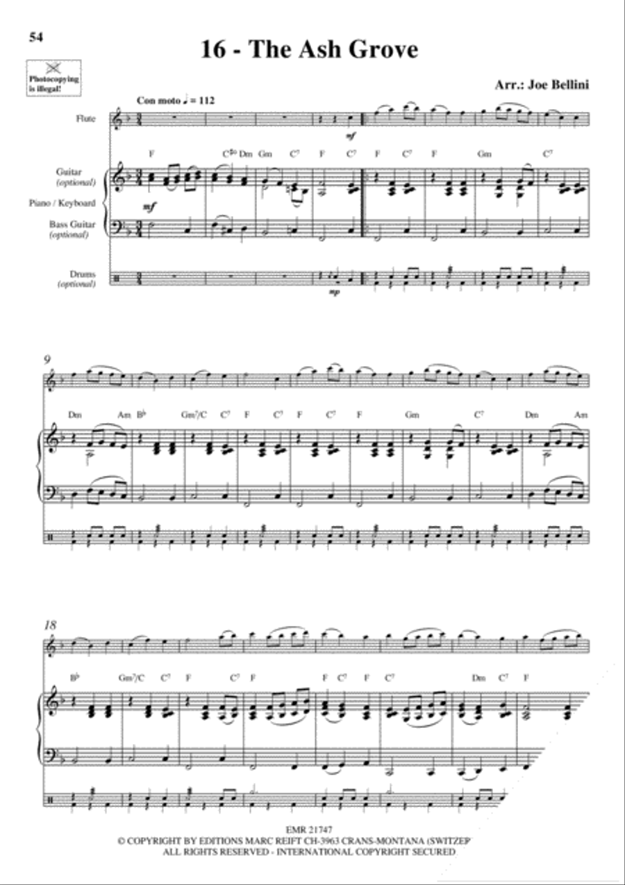 20 Celtic Hits Flute Solo scores gallery preview page 18