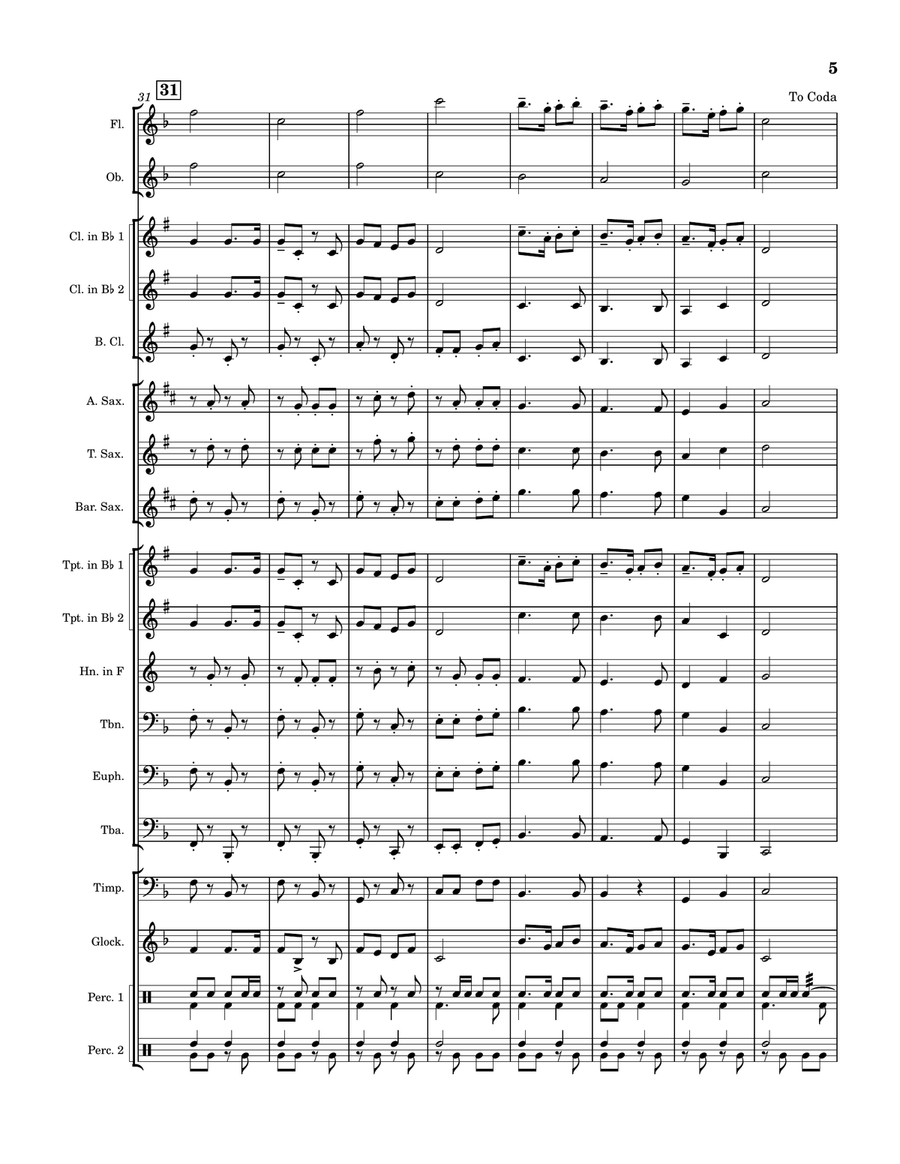 Friendship March For Concert Band Concert Band scores gallery preview page 5
