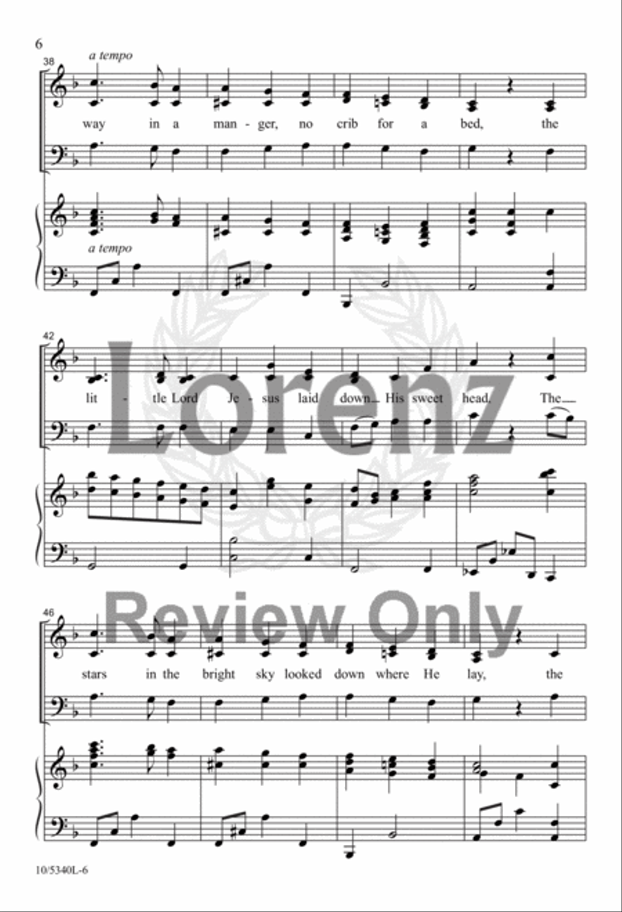 Starlight Manger Carol 3-Part scores gallery preview page 5