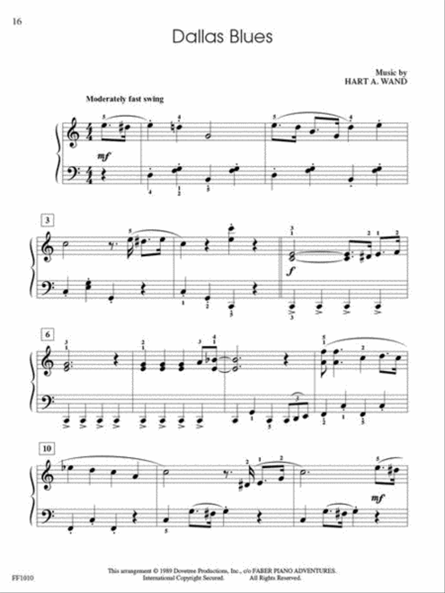 FunTime Piano Jazz & Blues Piano Method scores gallery preview page 5