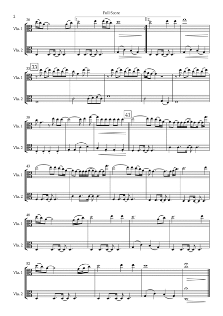 Lost Stars String Duet scores gallery preview page 2