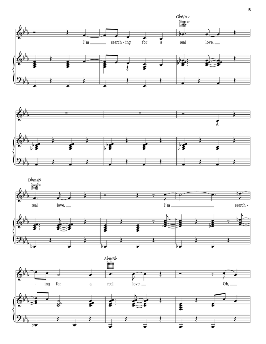 Super Rich Kids Piano, Vocal, Guitar scores gallery preview page 5