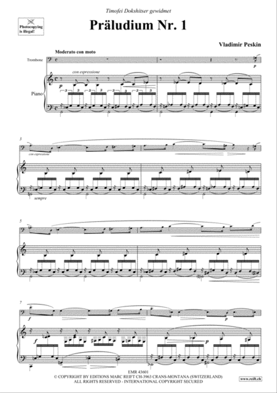 Praludium No. 1 Praludium No. 1 Piano Accompaniment scores gallery preview page 3