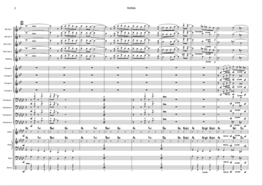 Perfidia Big Band scores gallery preview page 3