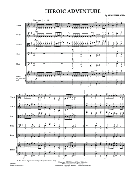 Heroic Adventure - Conductor Score (Full Score)