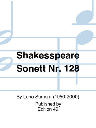 Book cover for Shakesspeare Sonett Nr. 128