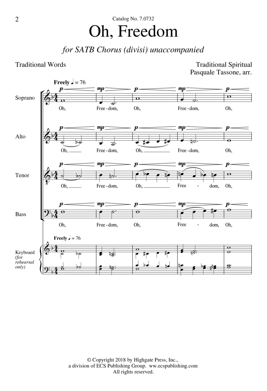 Oh, Freedom Divisi scores gallery preview page 1