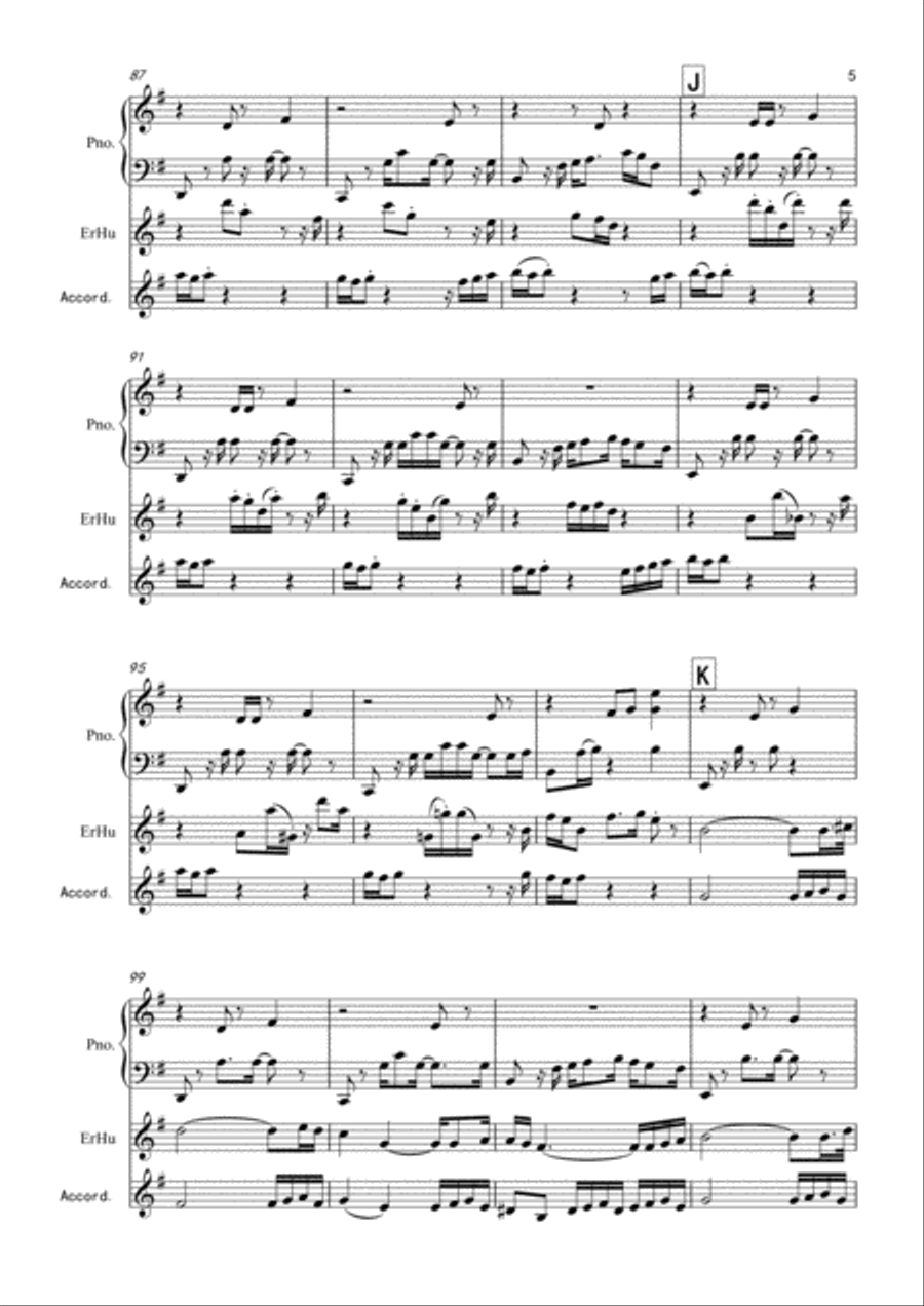 Passacaglia-Round dance Small Ensemble scores gallery preview page 5