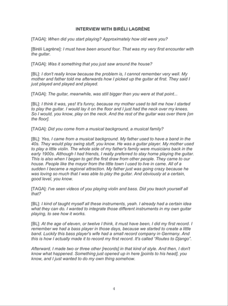 Bireli Lagrene: Gypsy Jazz Guitar Artistry Electric Guitar scores gallery preview page 5