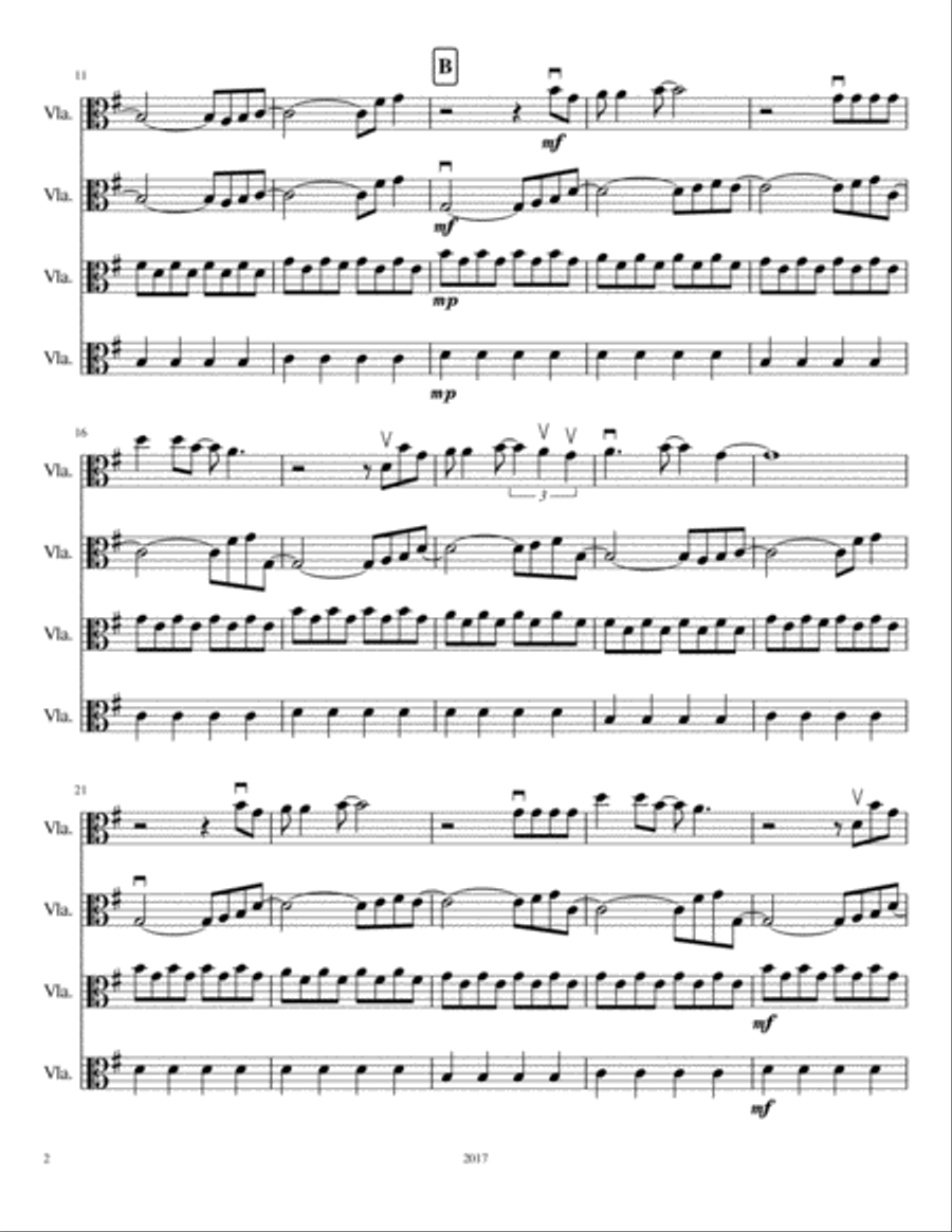 Don't Stop Believin' Viola Solo scores gallery preview page 2