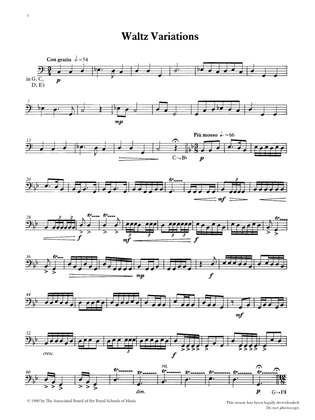 Waltz Variations from Graded Music for Timpani, Book IV