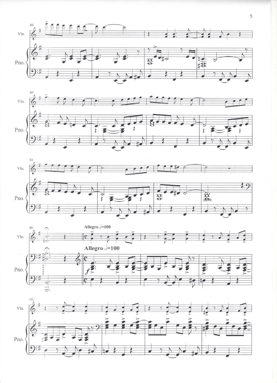 Entre Dos Aguas - Paco de Lucia - Violin & Piano Violin Solo scores gallery preview page 5