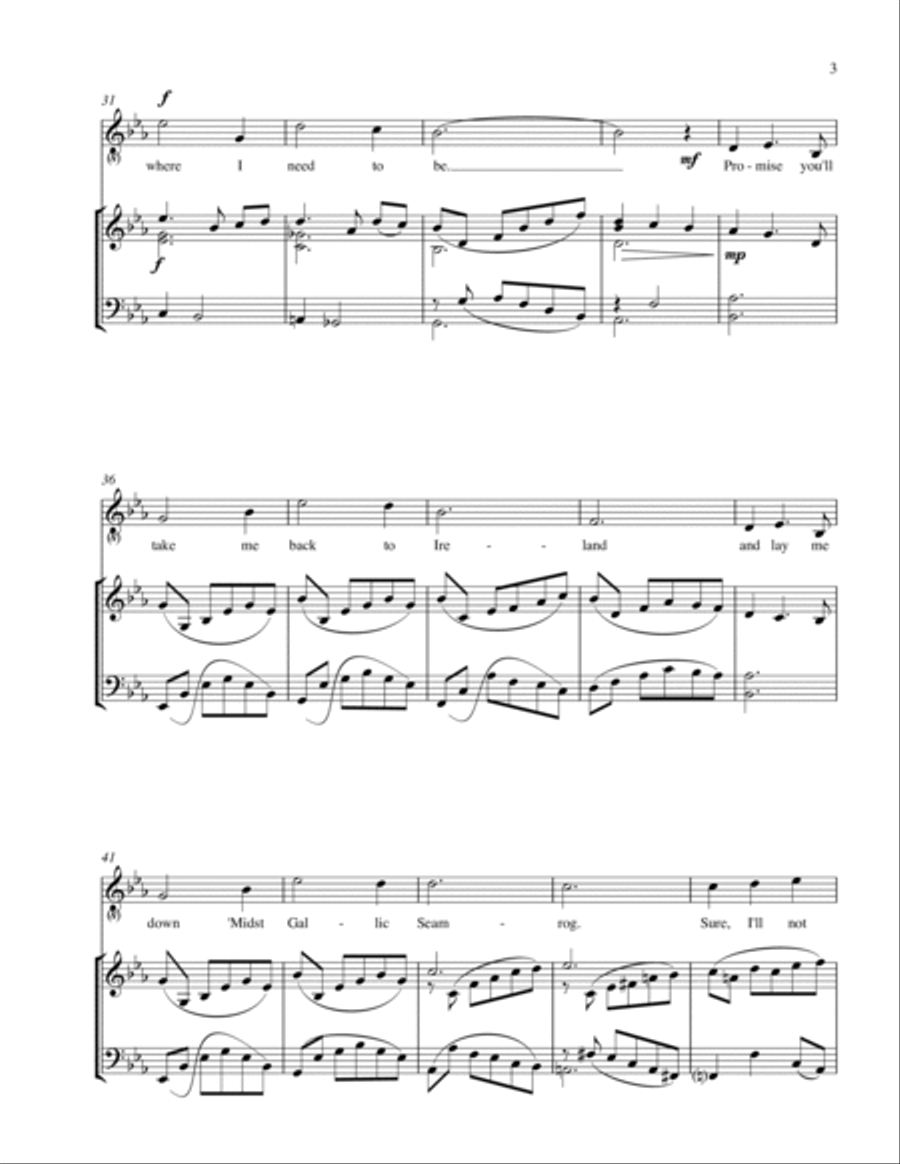 Four Irish Songs (for tenor) Voice Solo scores gallery preview page 3