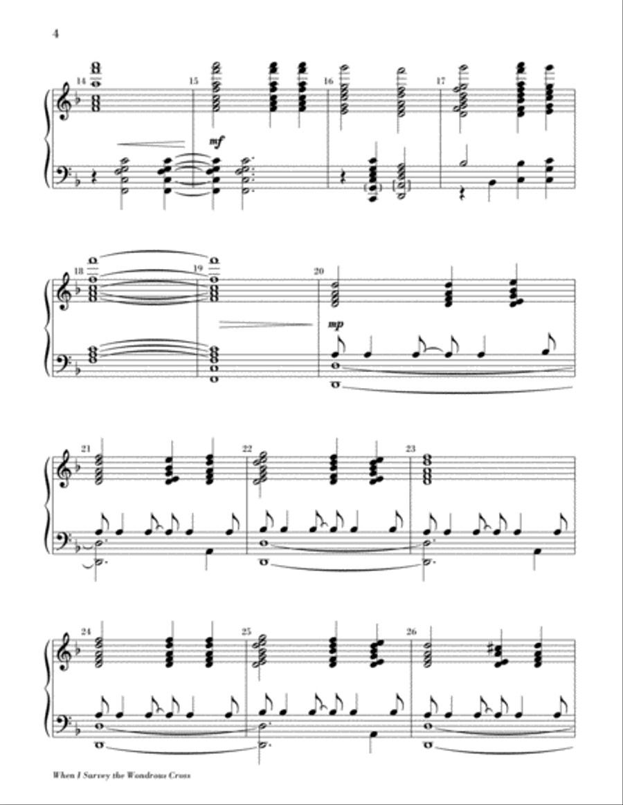 When I Survey the Wondrous Cross-3-5 oct. 5-Octaves scores gallery preview page 3