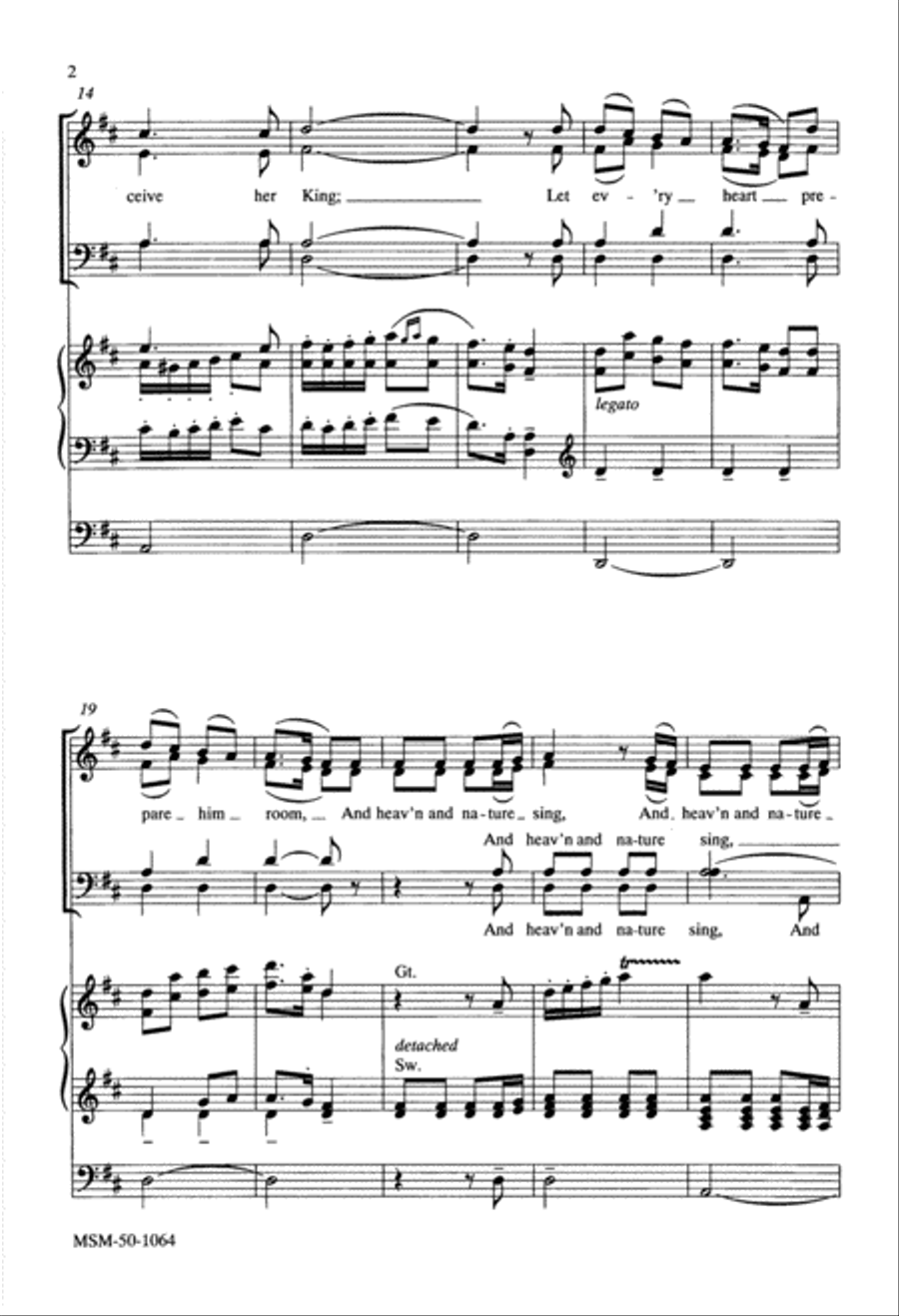 Joy to the World Joy to the World 4-Part scores gallery preview page 2