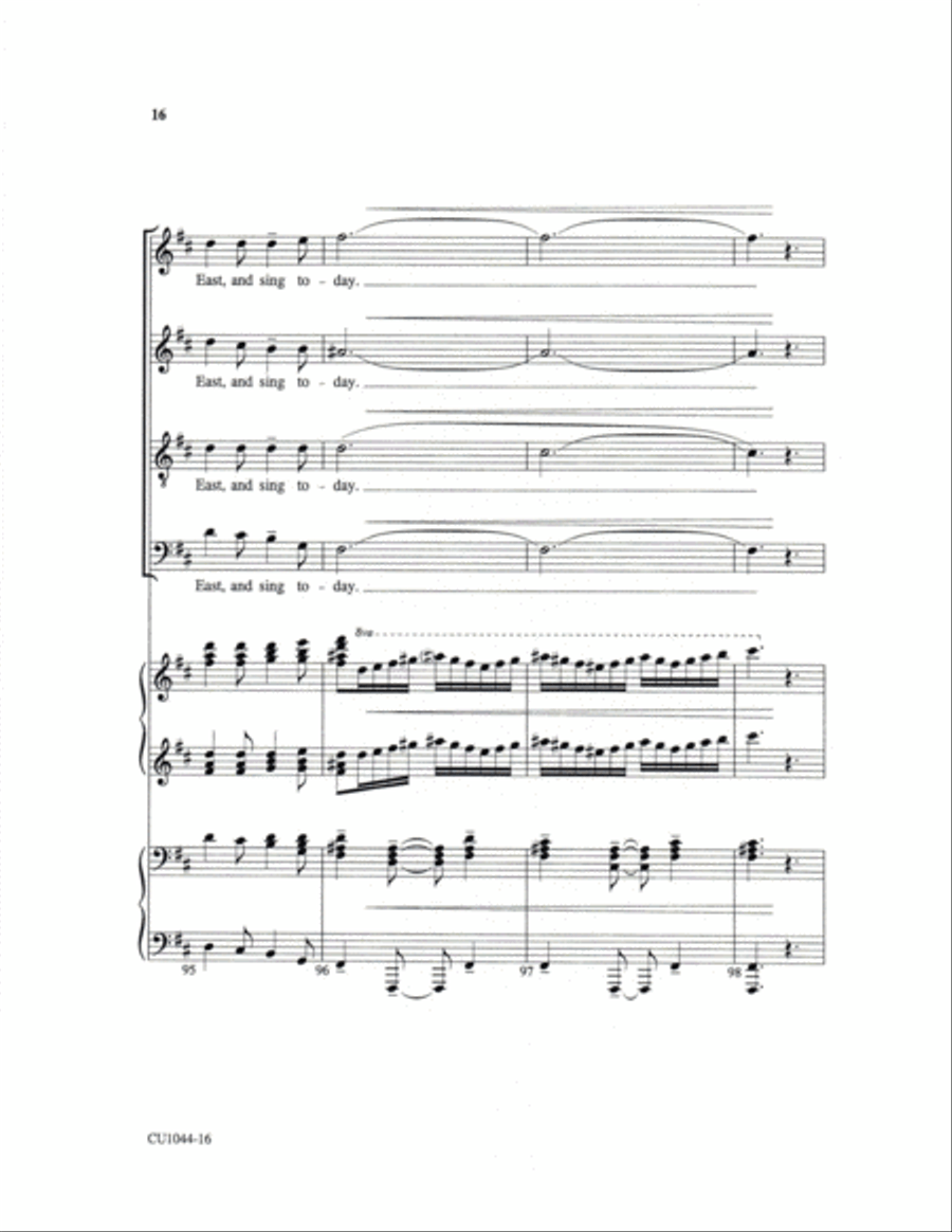 People, Look East - SATB 4-Part scores gallery preview page 10