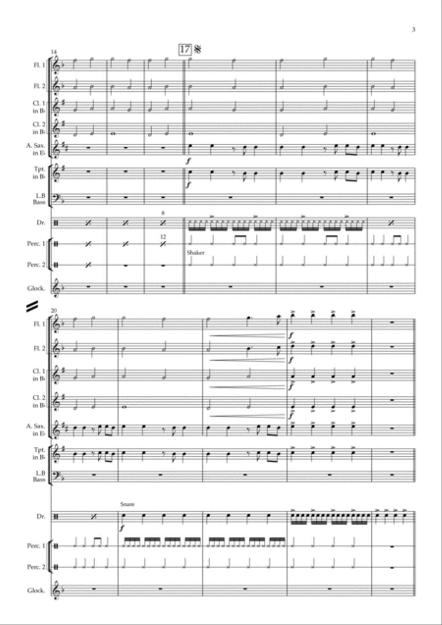 Crab Rave Crab Rave Concert Band scores gallery preview page 3