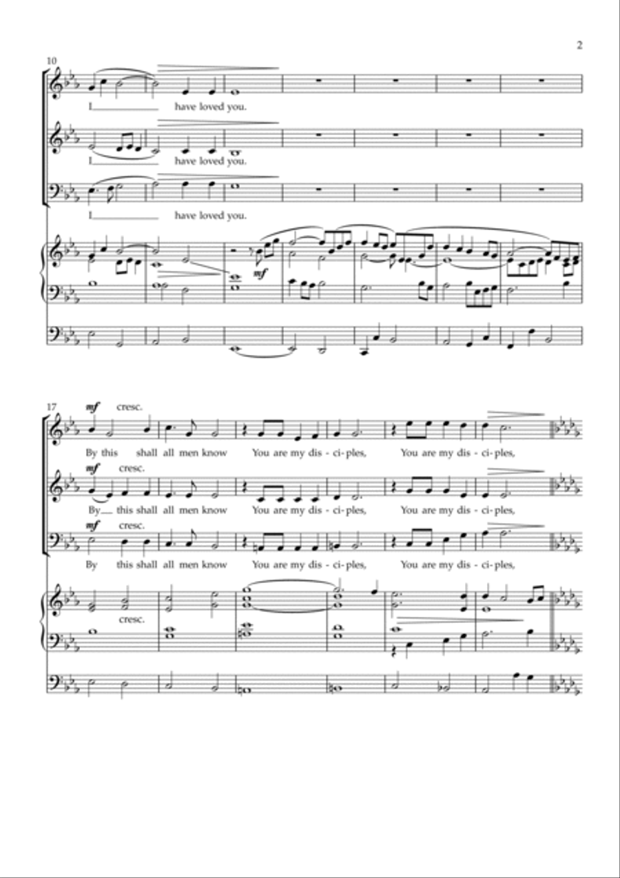 A New Commandment 3-Part scores gallery preview page 3