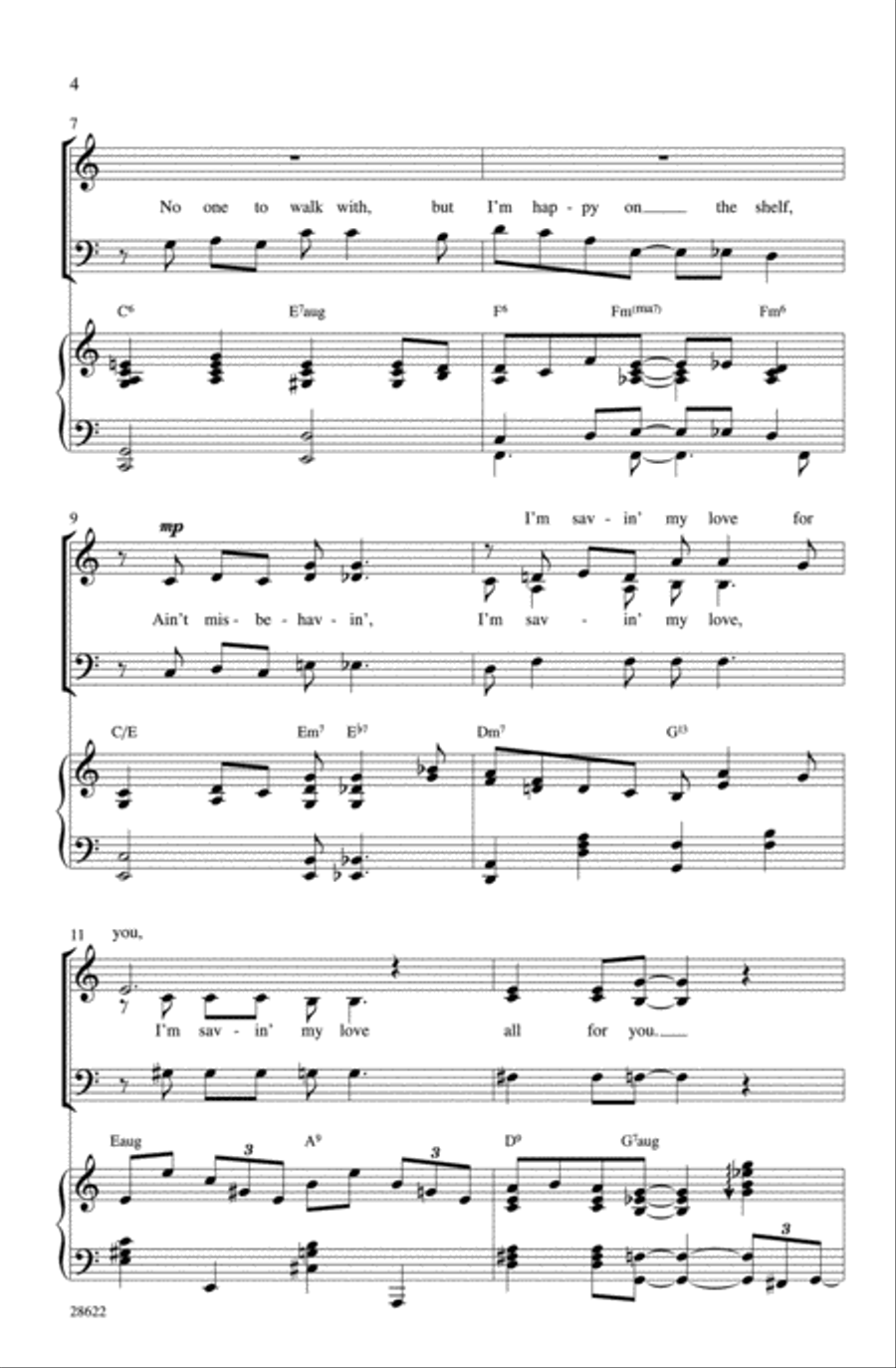 Ain't Misbehavin' 3-Part scores gallery preview page 12