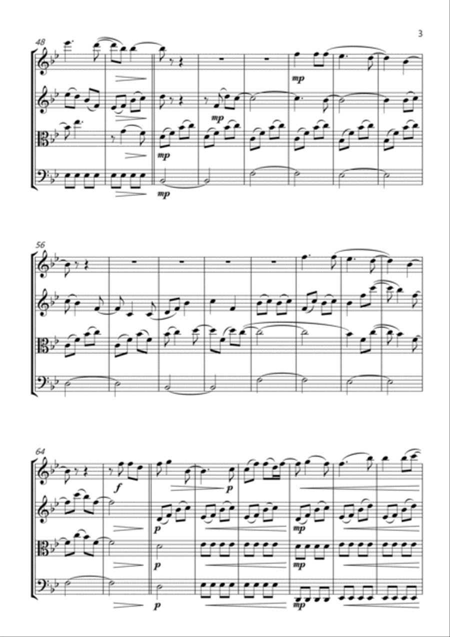 Hoppipolla Hoppipolla String Quartet scores gallery preview page 3