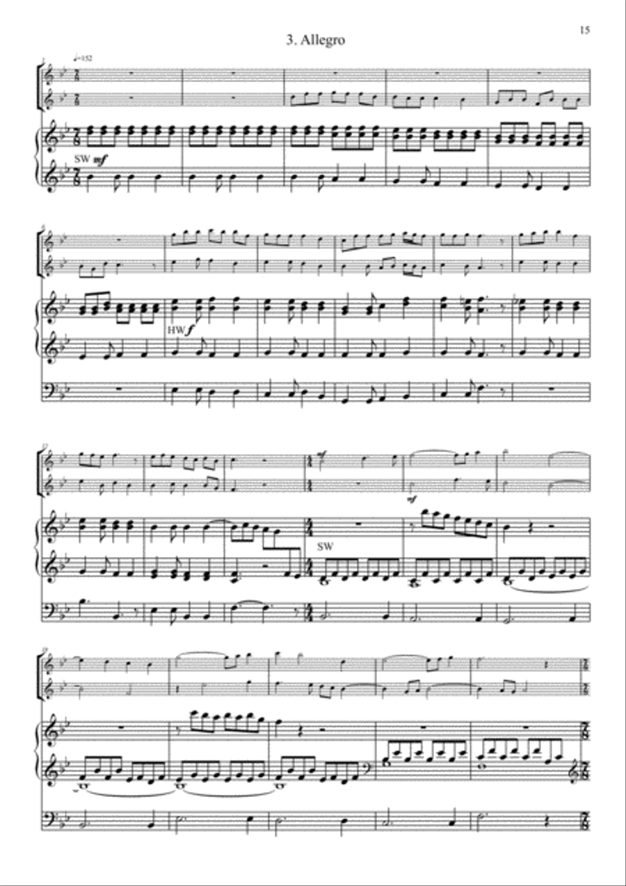 Trio Pieces for Flute (Piccolo), Violin (Oboe, Clarinet) & Organ Vol. 2 in Celtic Spirit Small Ensemble scores gallery preview page 5