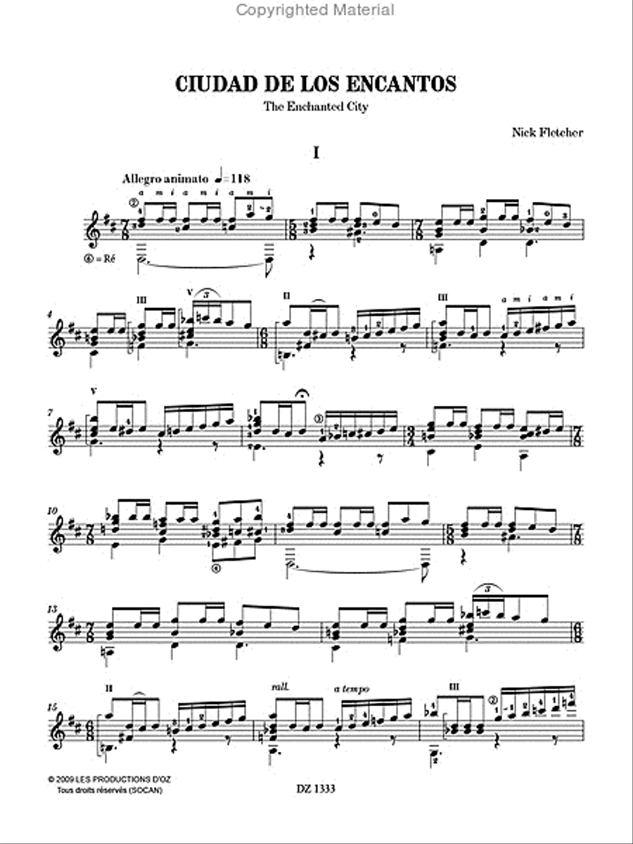 Ciudad de los encantos Ciudad de los encantos Classical Guitar scores gallery preview page 2
