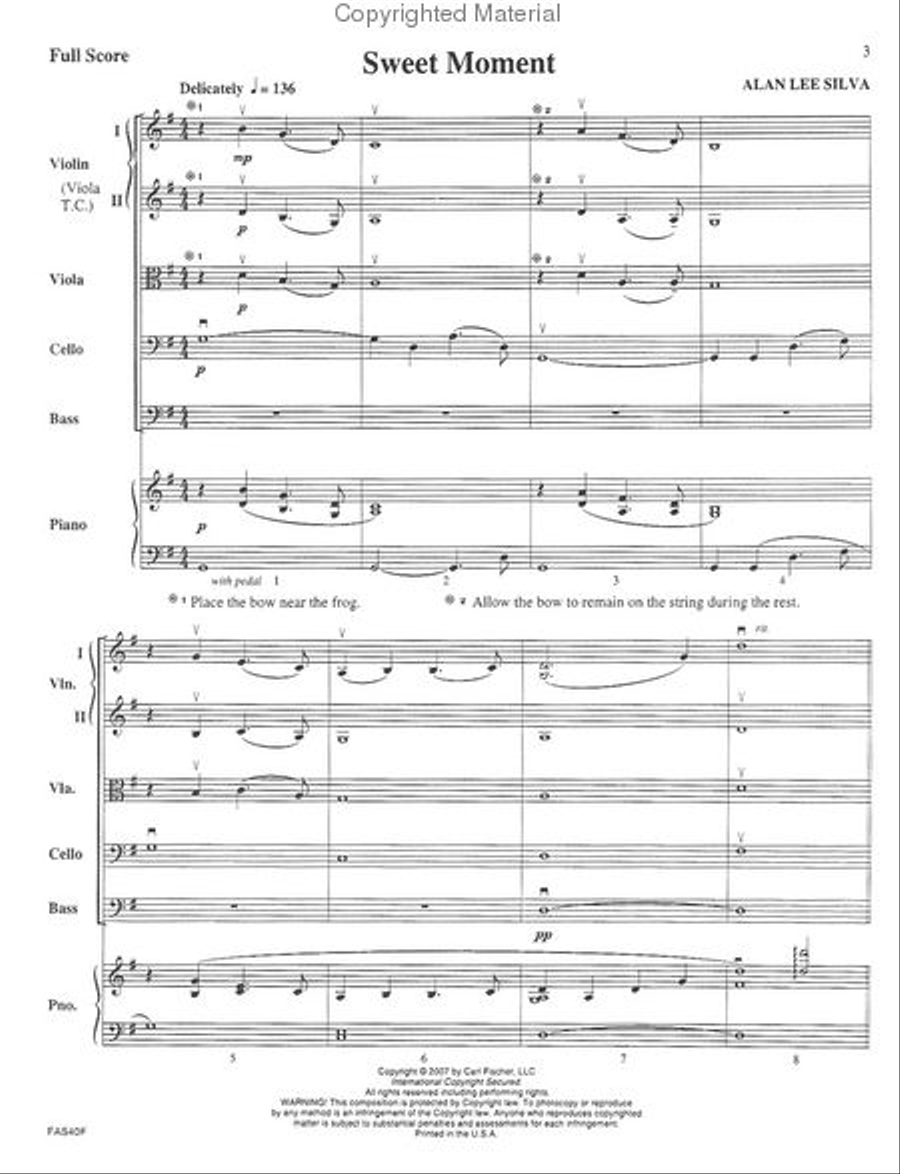 Sweet Moment Sweet Moment String Orchestra scores gallery preview page 2