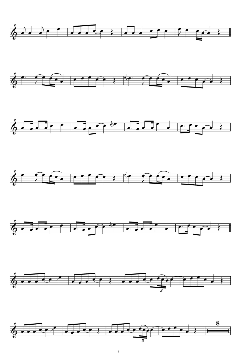 Natural Blues Natural Blues Alto Saxophone scores gallery preview page 2