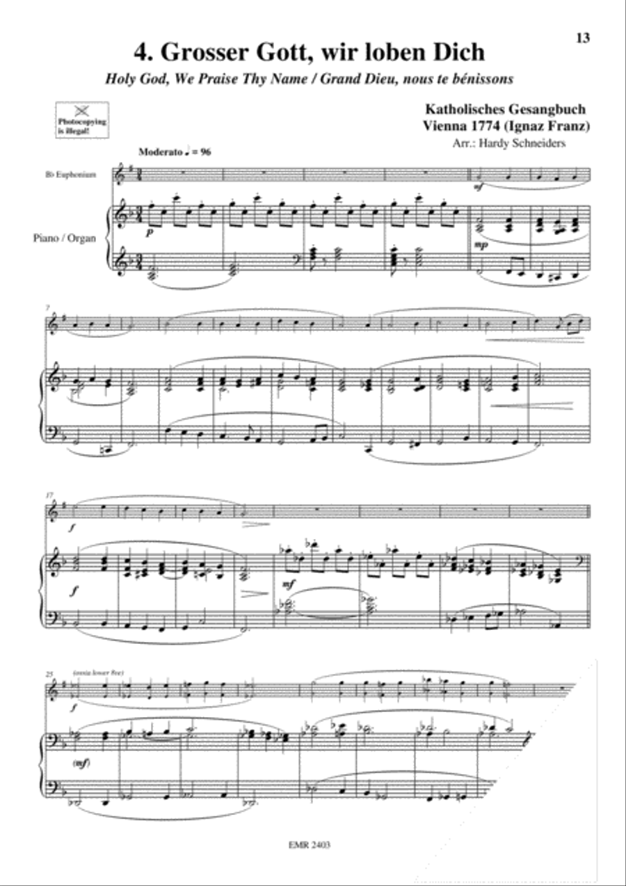 Sacred Music Volume 1 Euphonium scores gallery preview page 6