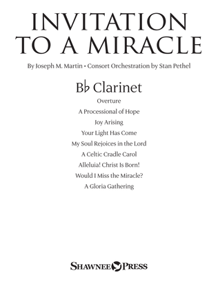 Book cover for Invitation To A Miracle (a Cantata For Christmas) - Bb Clarinet