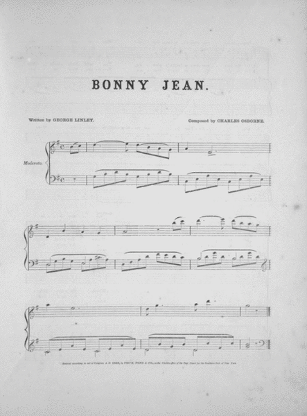 Bonny Jean. Ballad