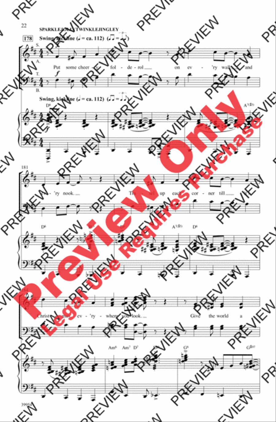 Elf: A Medley from the Broadway Musical - SoundTrax CD (CD only) Choir scores gallery preview page 22
